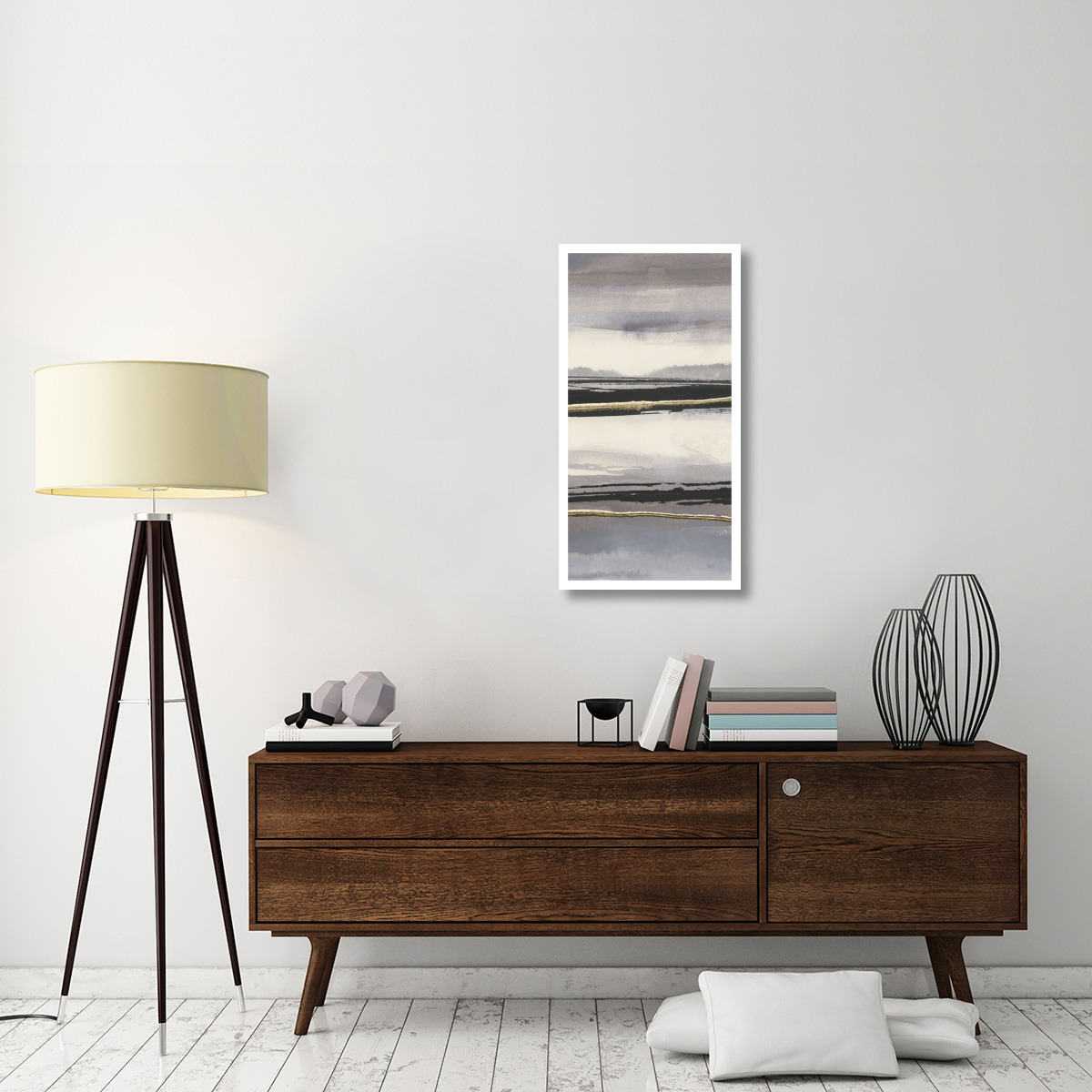 Gilded Grey II -Paper Art-20&quotx38"