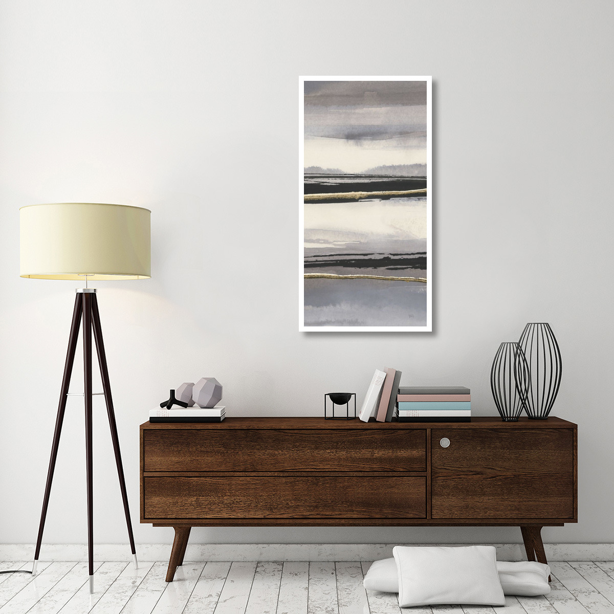 Gilded Grey II -Paper Art-26&quotx50"