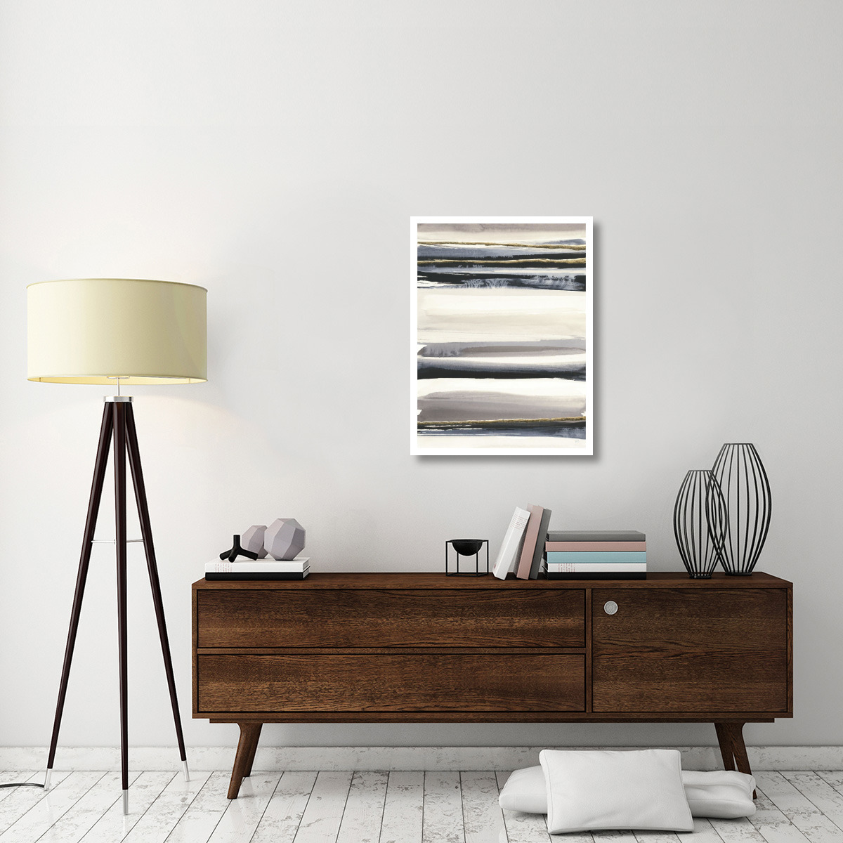 Gilded Grey III -Paper Art-26&quotx34"