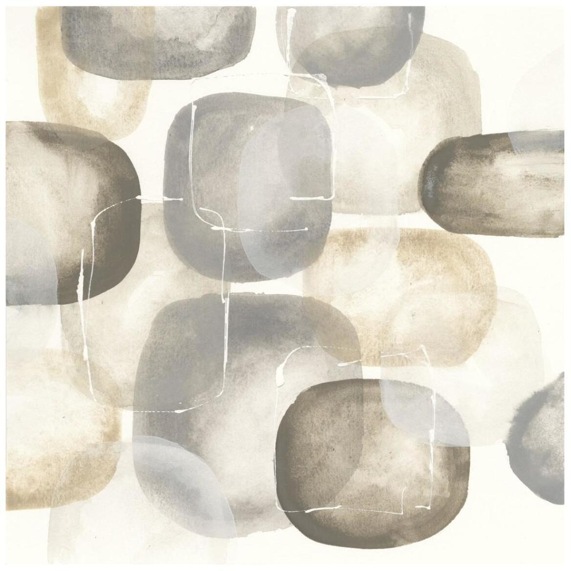 Neutral Stones III -Paper Art-42&quotx42"