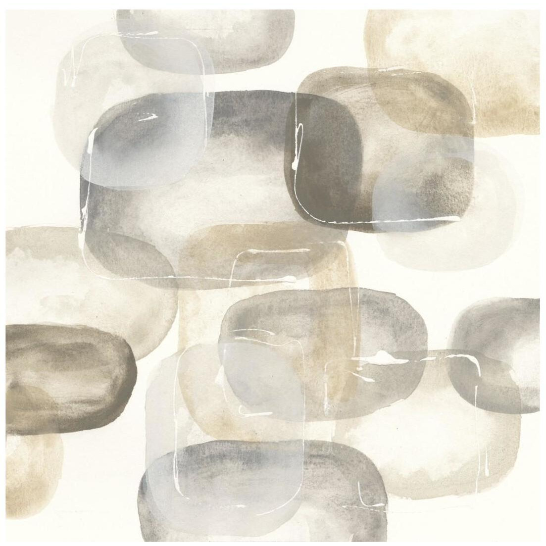 Neutral Stones IV -Paper Art-20&quotx20"