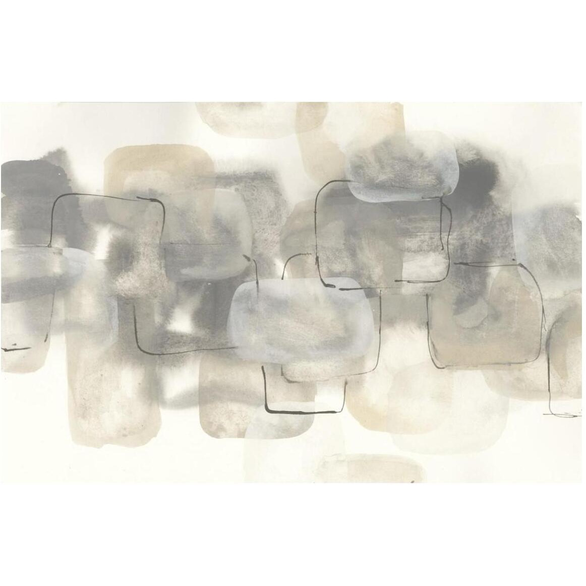 Neutral Stacking III -Paper Art-50&quotx34"