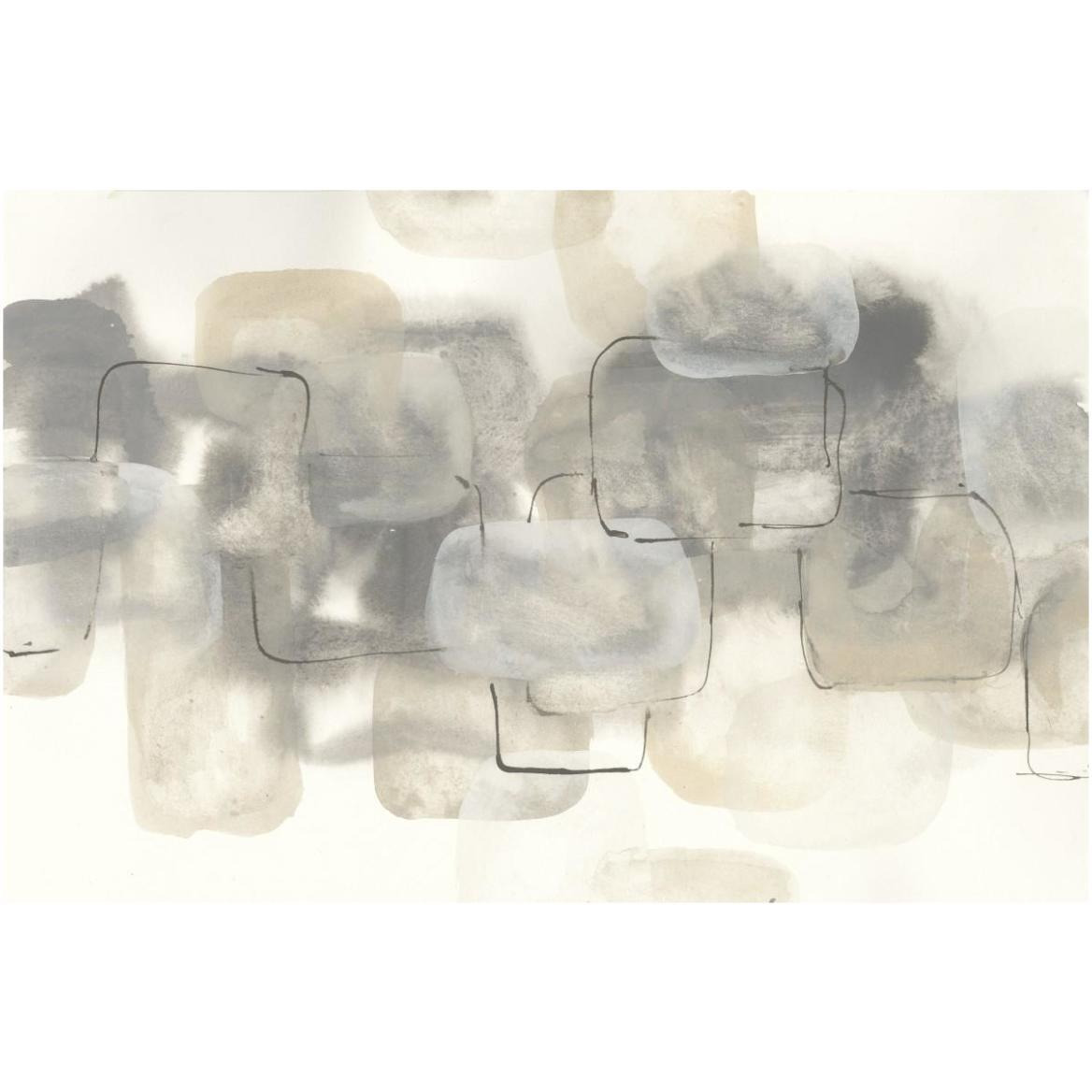 Neutral Stacking III -Paper Art-62&quotx42"