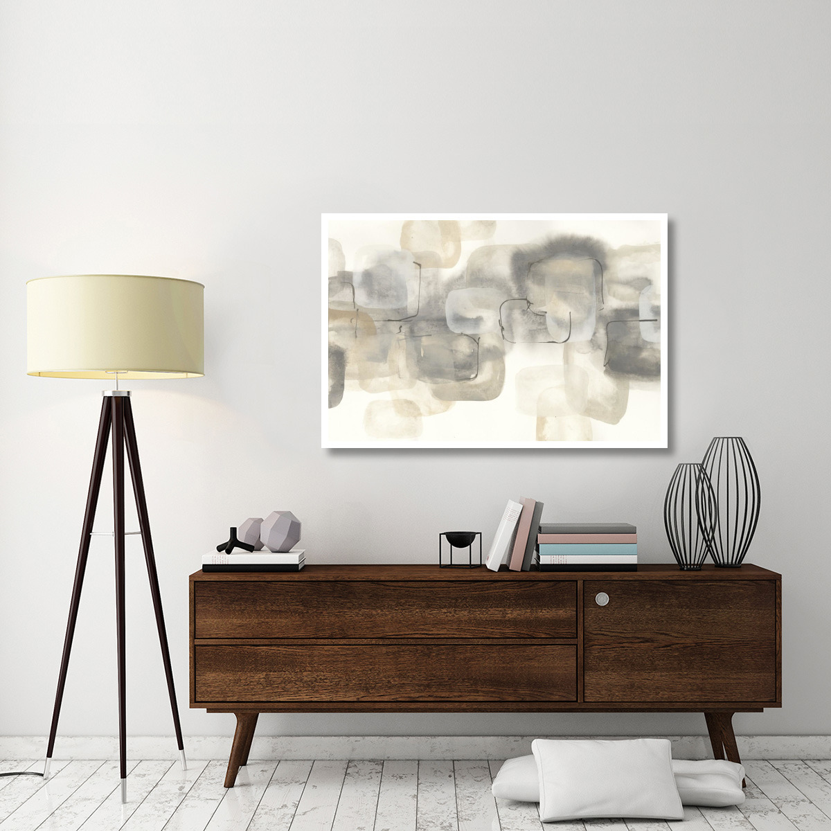 Neutral Stacking IV -Paper Art-50&quotx34"