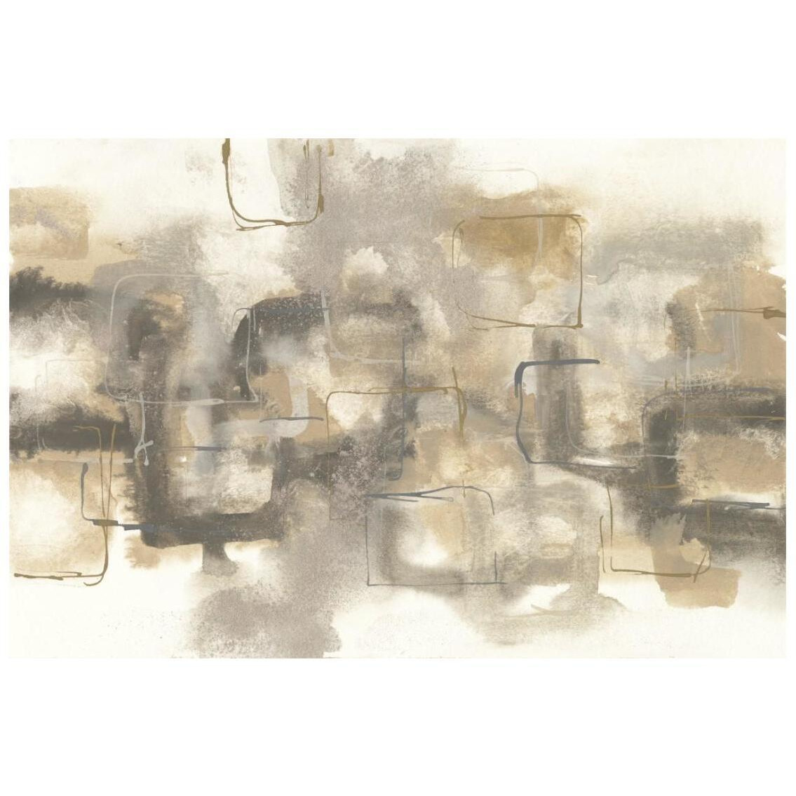 Platinum Neutrals I -Paper Art-26&quotx18"
