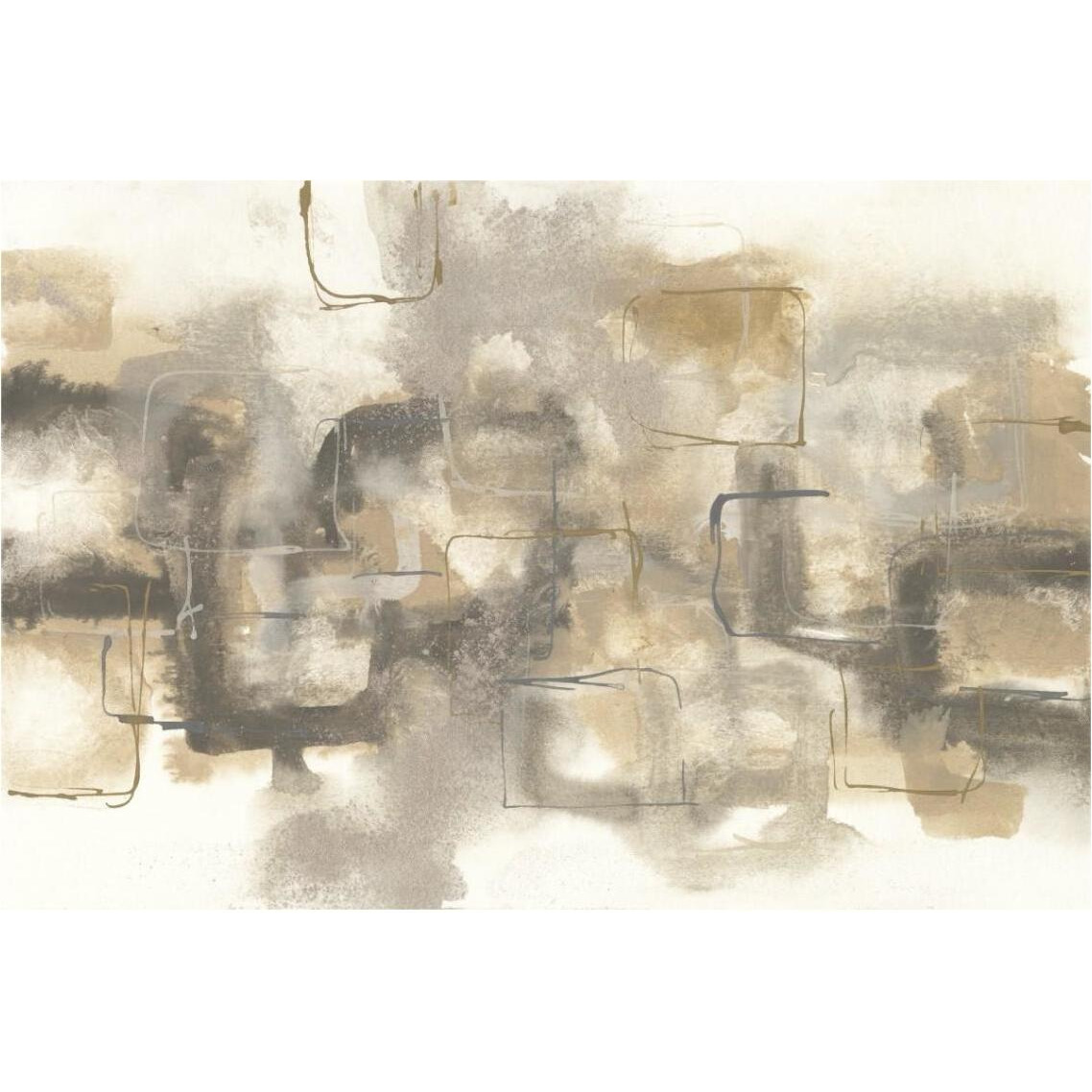 Platinum Neutrals I -Paper Art-38&quotx26"
