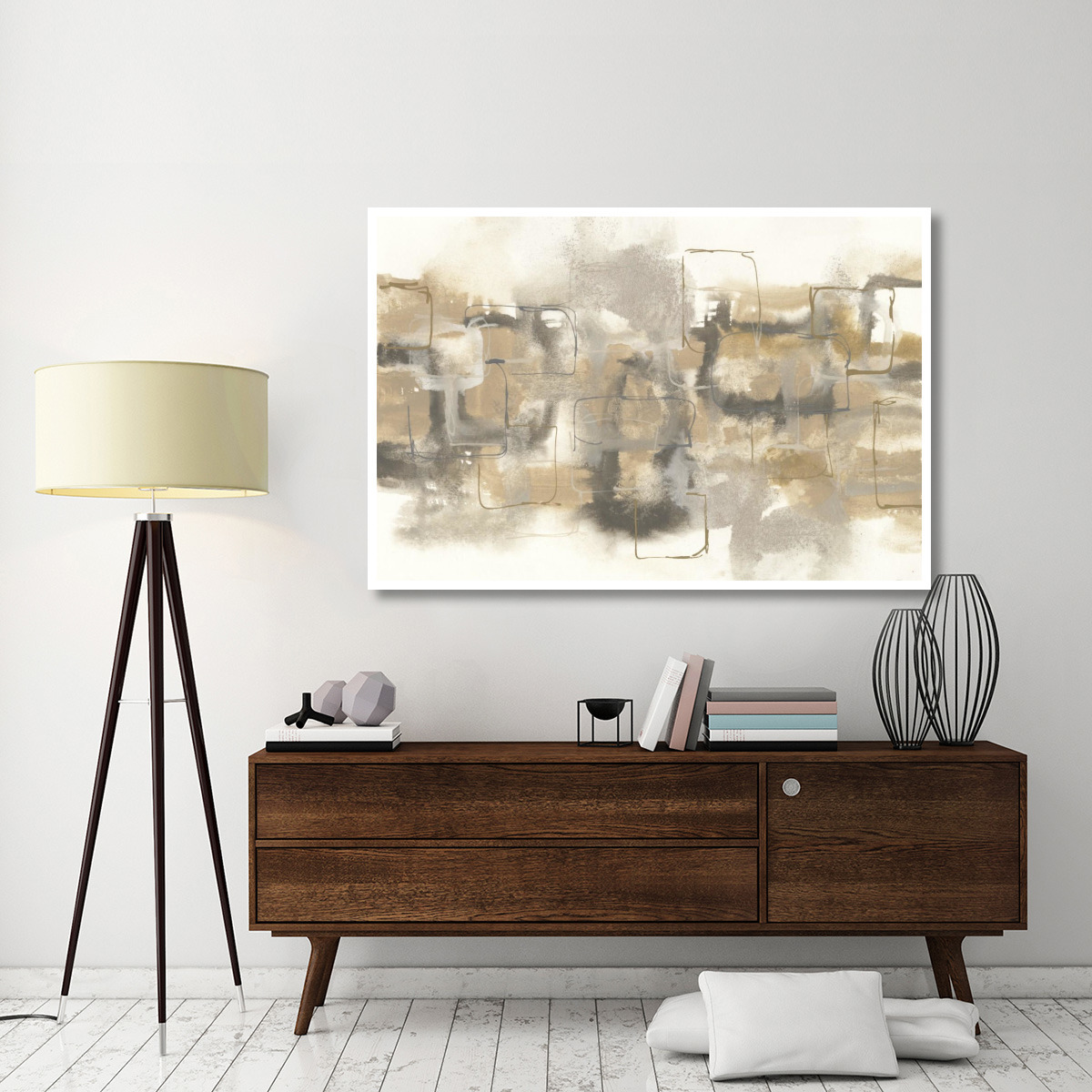 Platinum Neutrals II -Paper Art-62&quotx42"