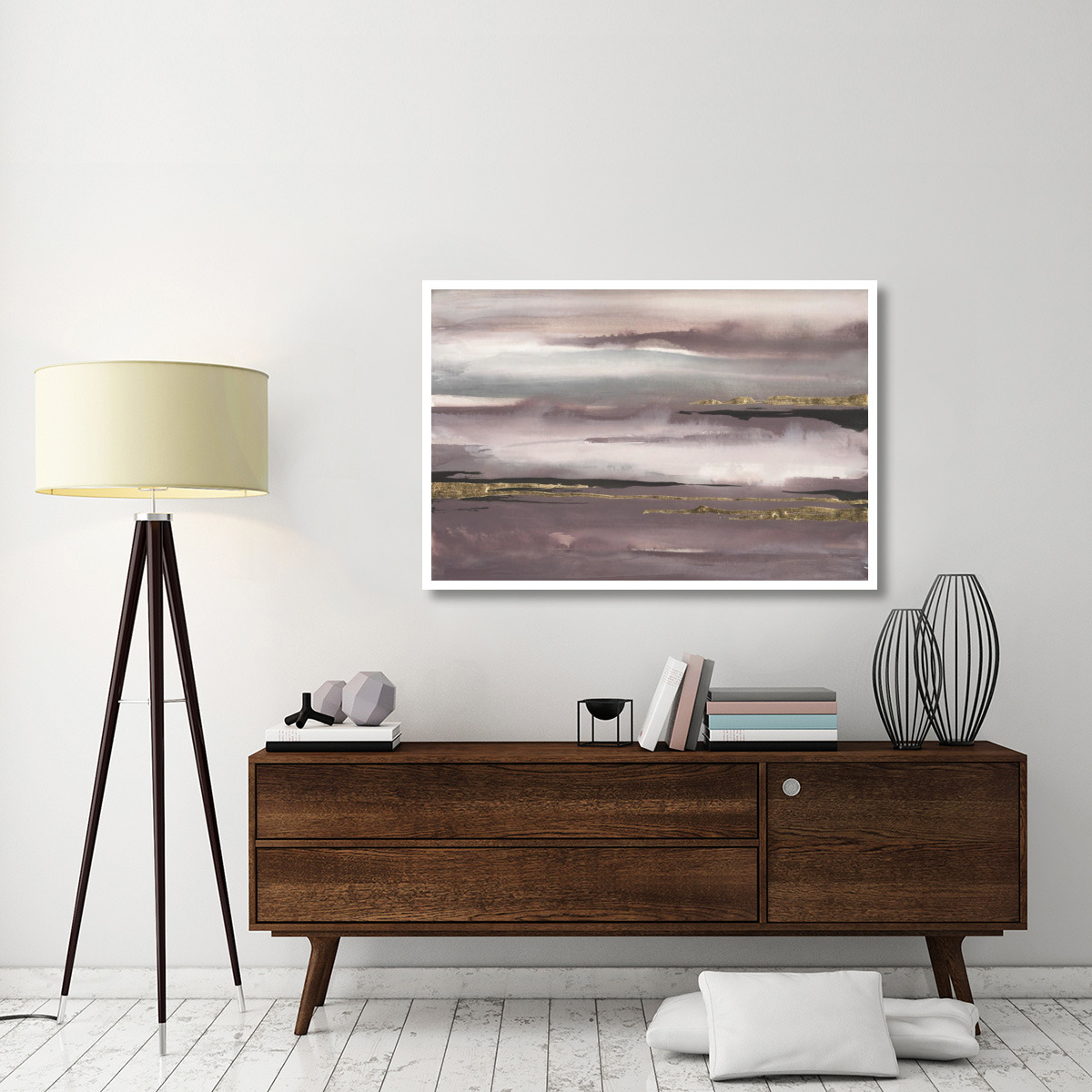 Gilded Storm I -Paper Art-50&quotx34"