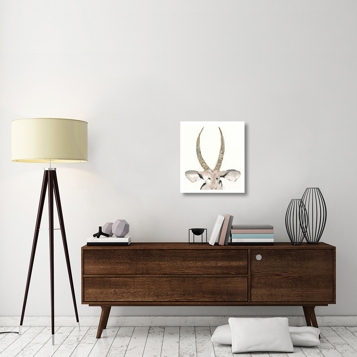 Gilded Antelope -Paper Art-21.58&quotx24"