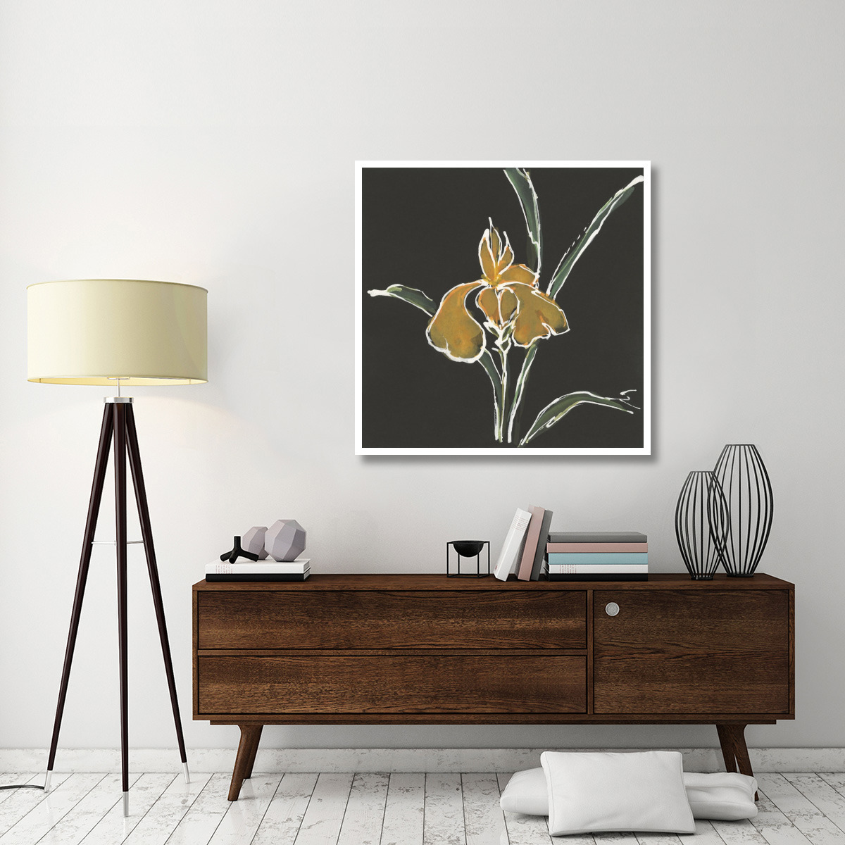 Iris on Black VI -Paper Art-42&quotx42"