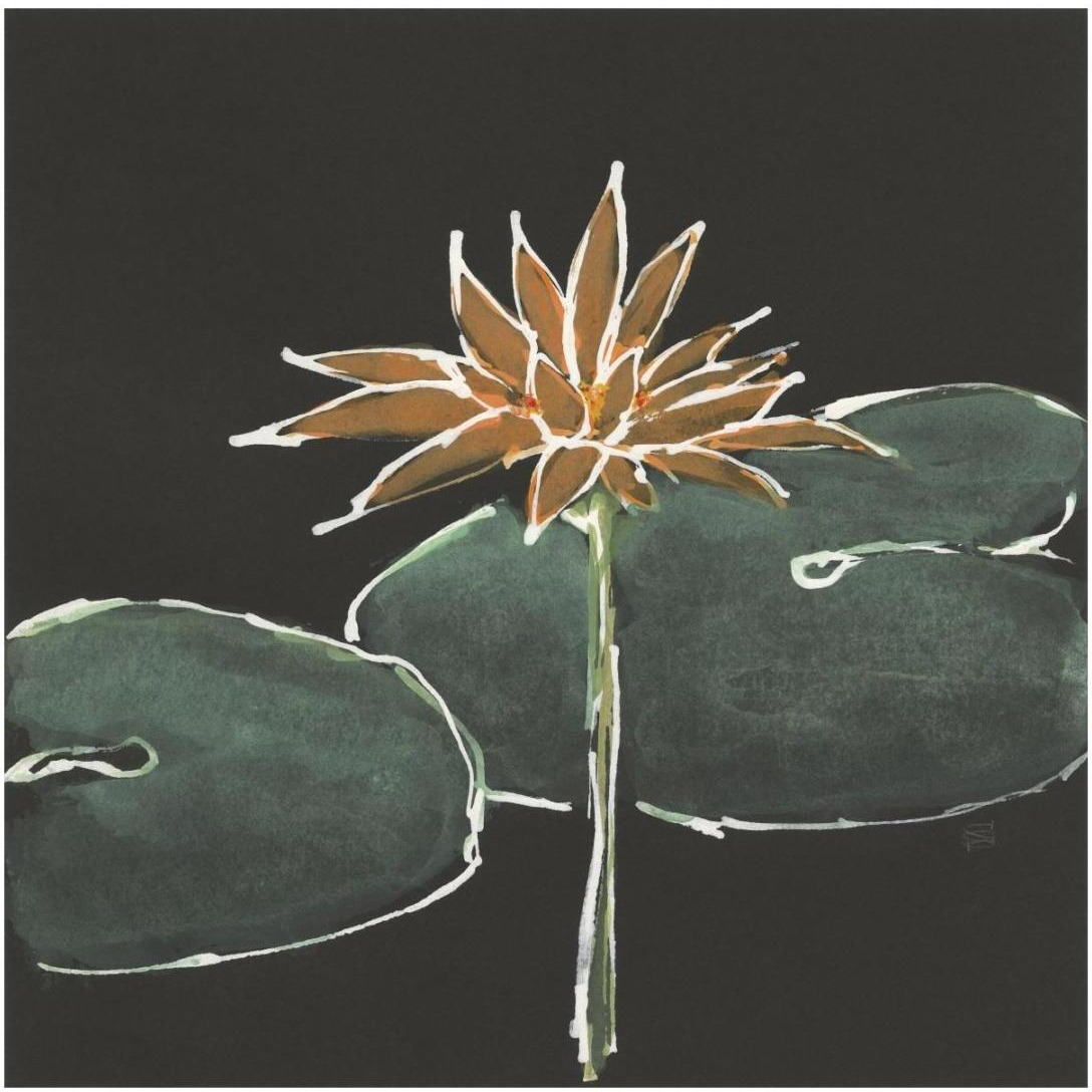 Lily on Black VI -Paper Art-20&quotx20"