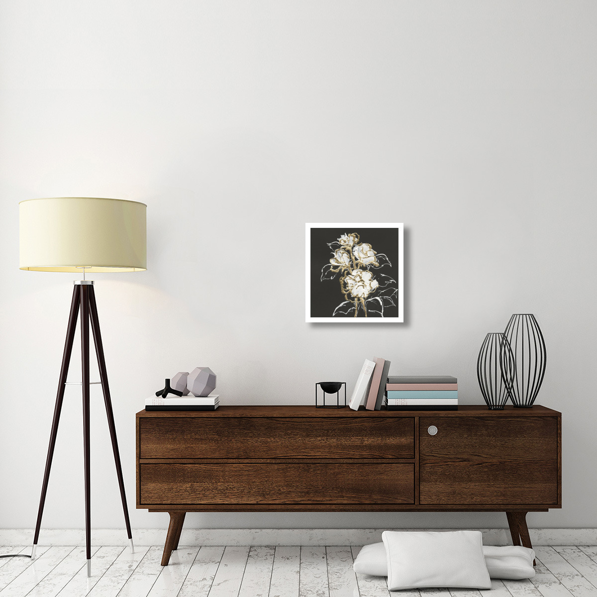 Gilded Roses -Paper Art-20&quotx20"
