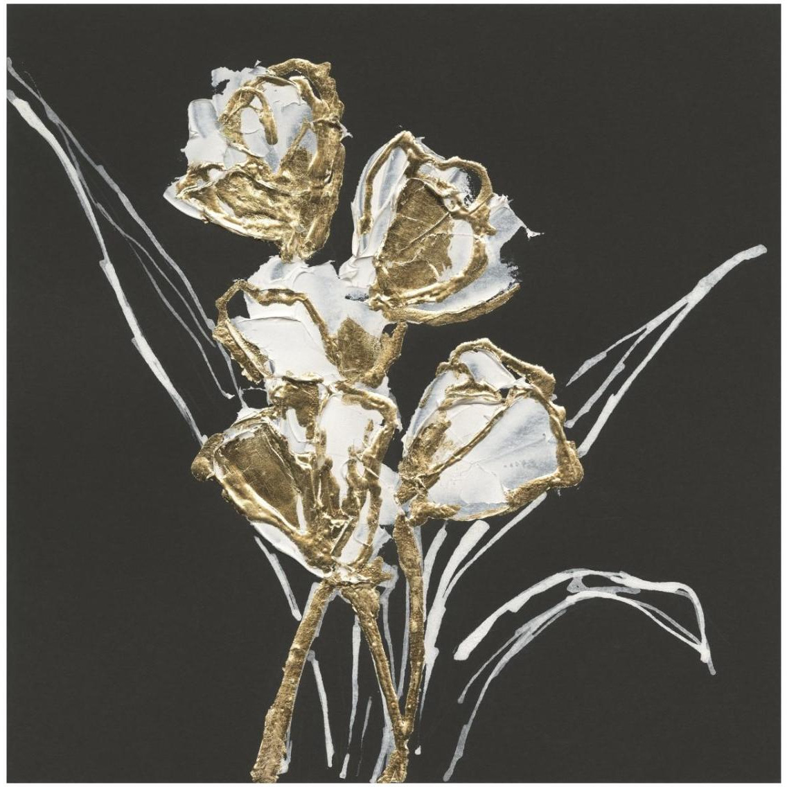 Gilded Tulips -Paper Art-32&quotx32"