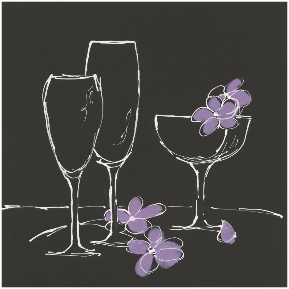 Champagne Please -Paper Art-26&quotx26"