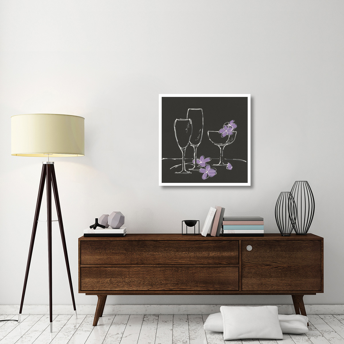 Champagne Please -Paper Art-32&quotx32"