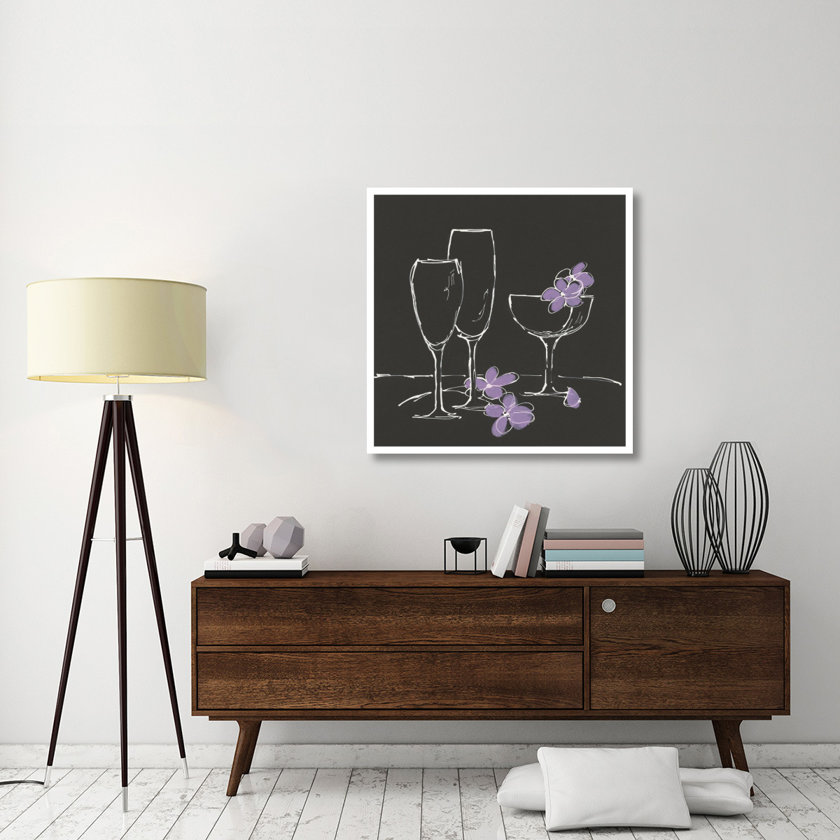 Champagne Please -Paper Art-38&quotx38"