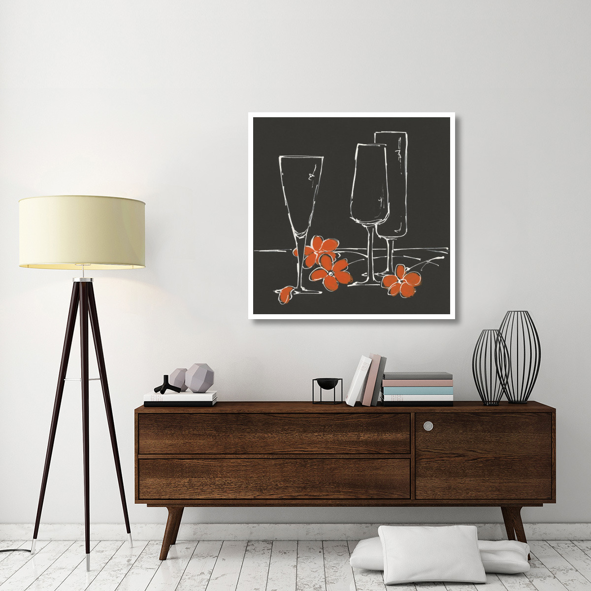 Flutes -Paper Art-42&quotx42"
