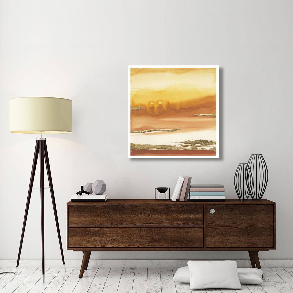 Gilded Amber I -Paper Art-38&quotx38"
