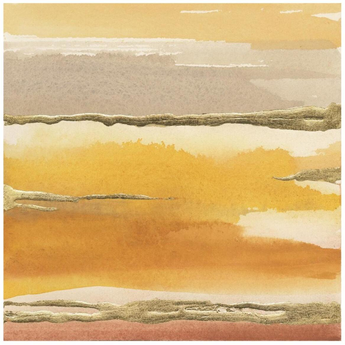 Gilded Amber II -Paper Art-42&quotx42"