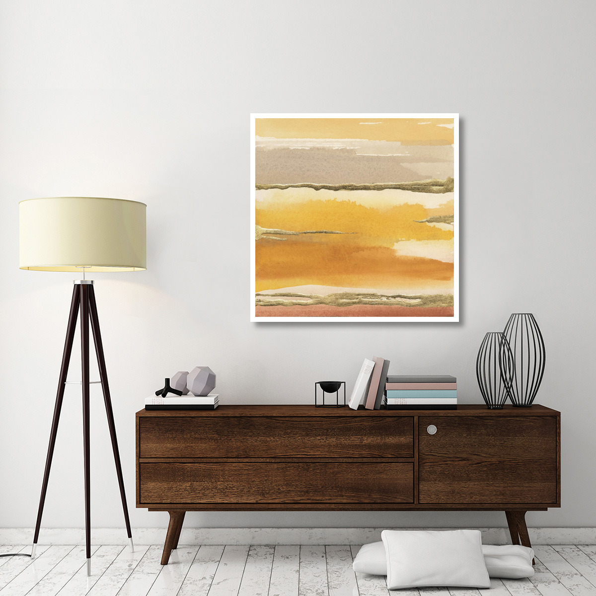 Gilded Amber II -Paper Art-42&quotx42"