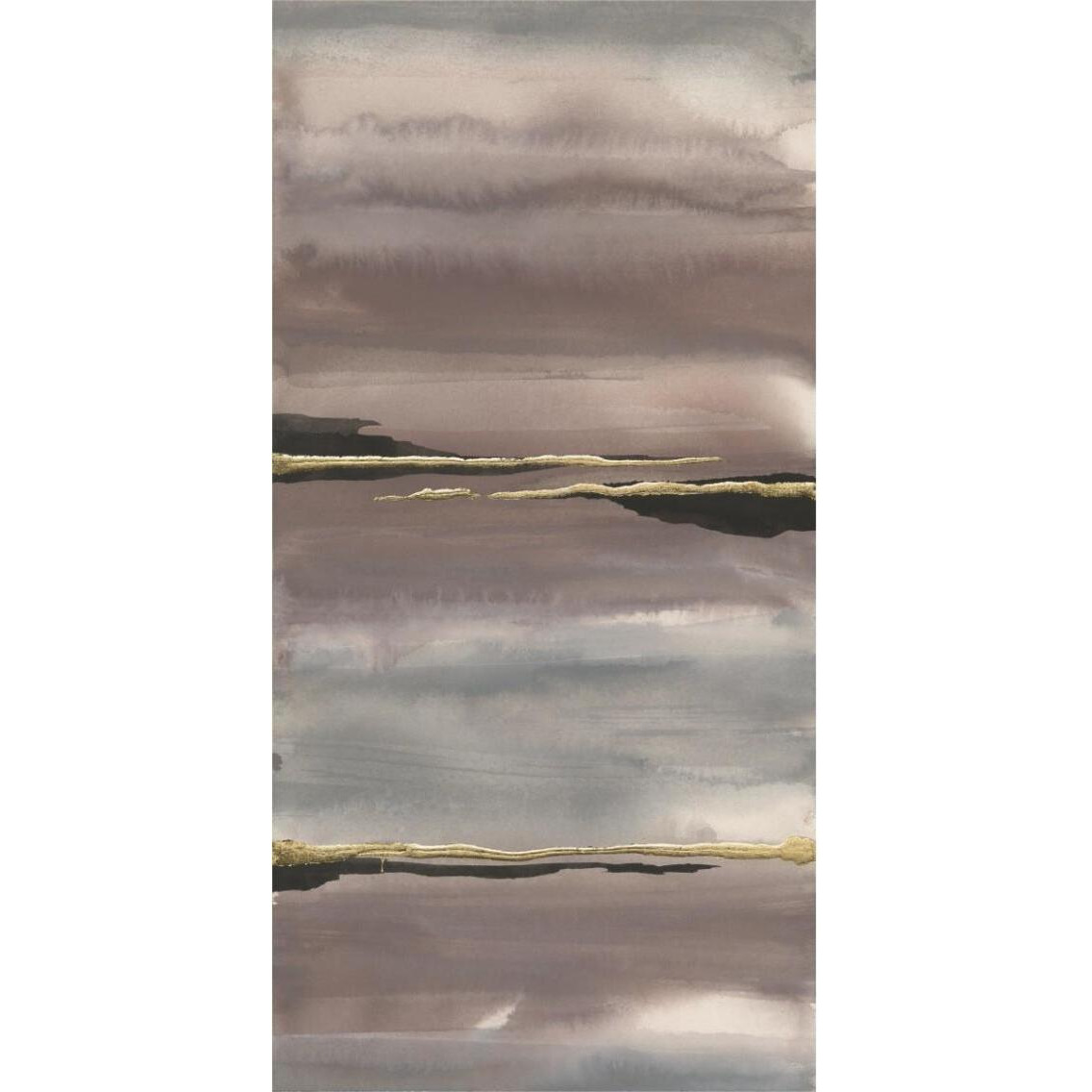 Gilded Morning Fog III -Paper Art-20&quotx38"