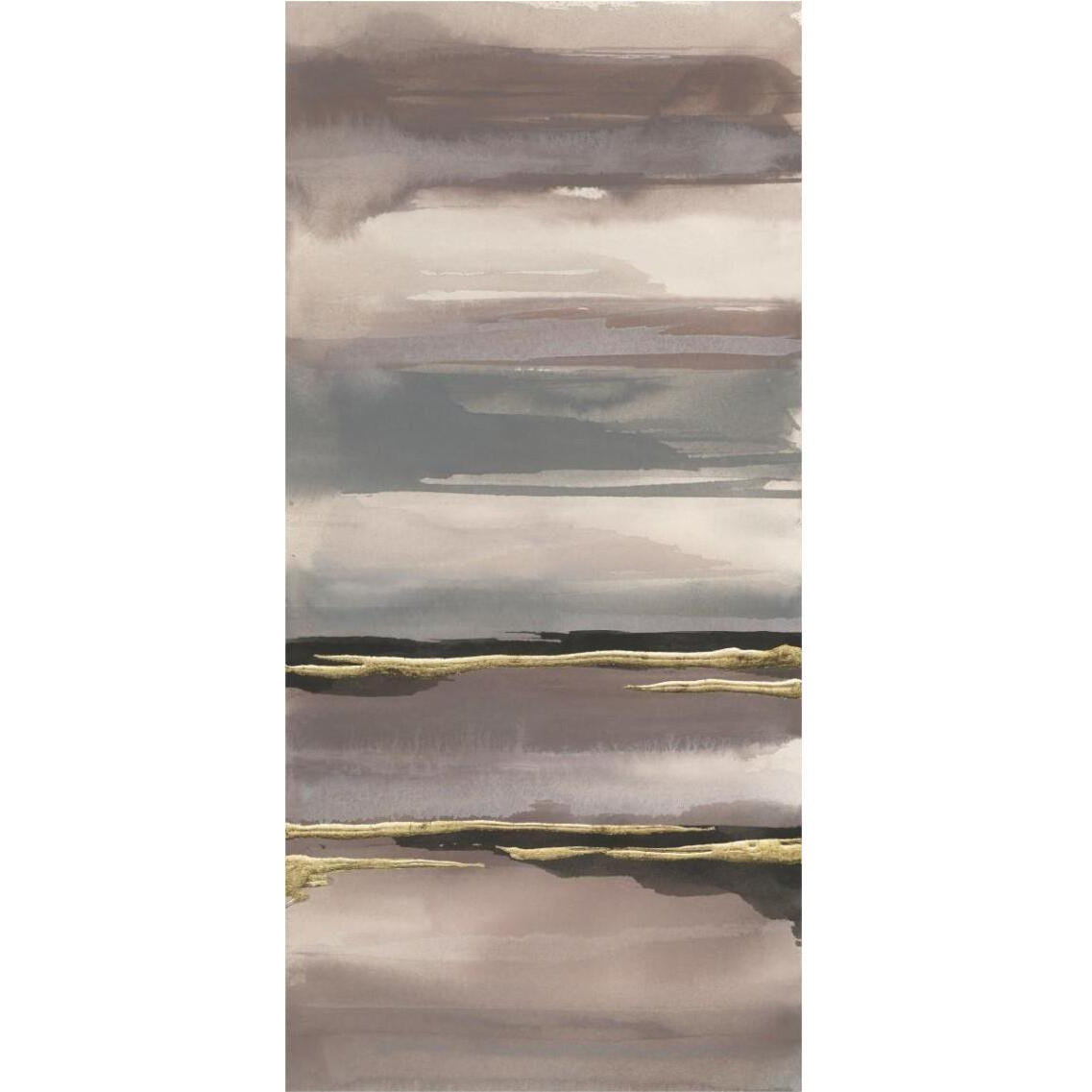 Gilded Morning Fog IV -Paper Art-18.92&quotx38"