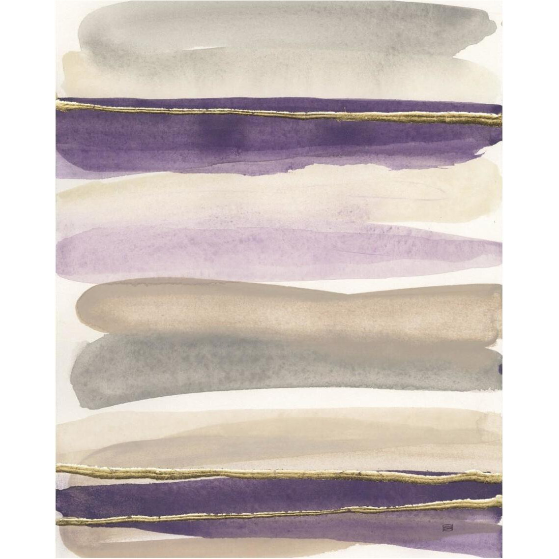 Gilded Amethyst I Crop -Paper Art-30&quotx37"