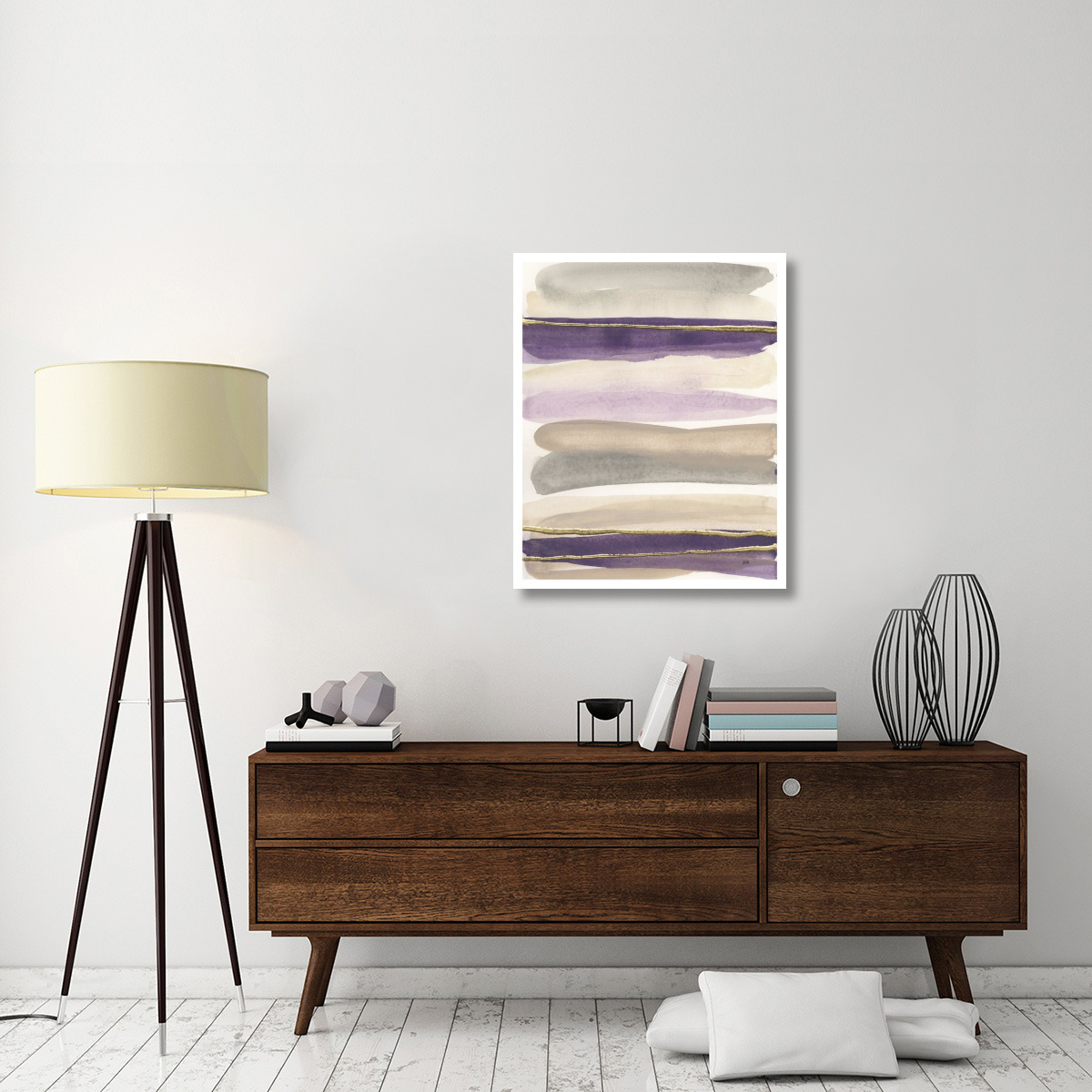 Gilded Amethyst I Crop -Paper Art-30&quotx37"
