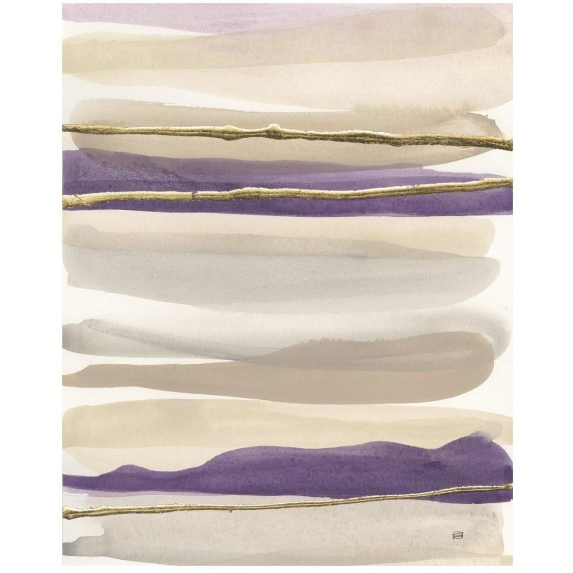 Gilded Amethyst II Crop -Paper Art-22&quotx26"