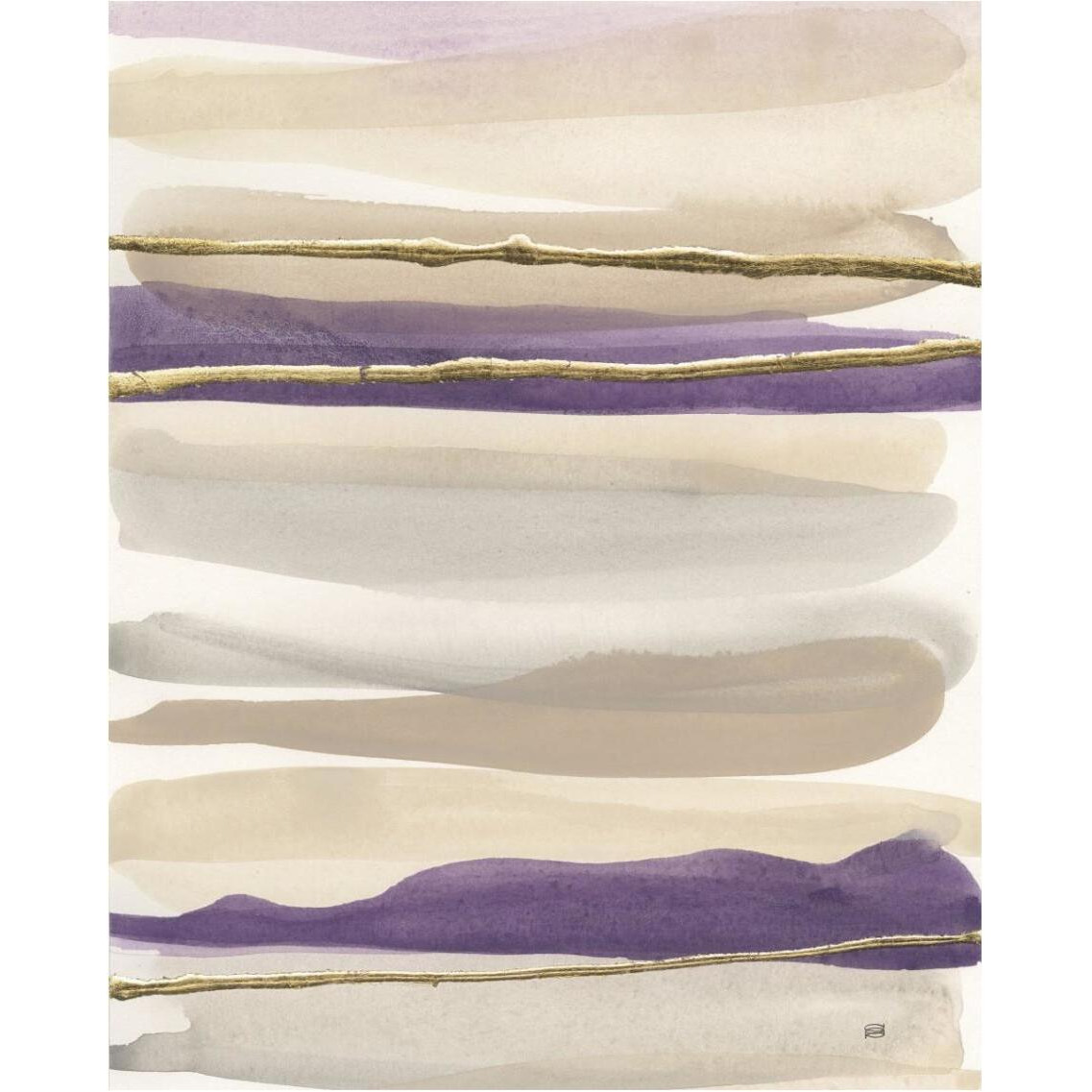 Gilded Amethyst II Crop -Paper Art-30&quotx37"