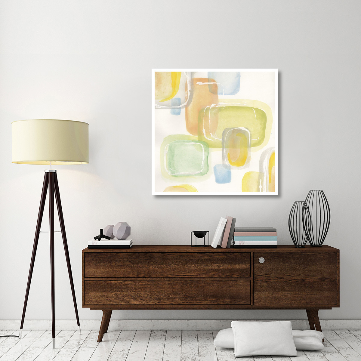 Colorful Squares I -Paper Art-42&quotx42"