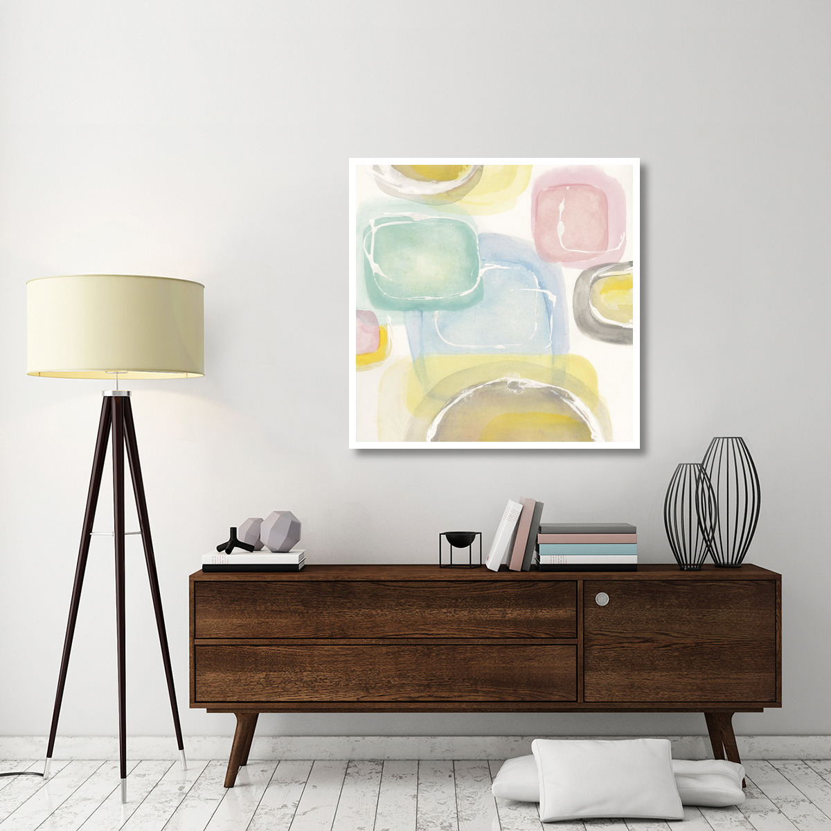 Colorful Squares II -Paper Art-42&quotx42"