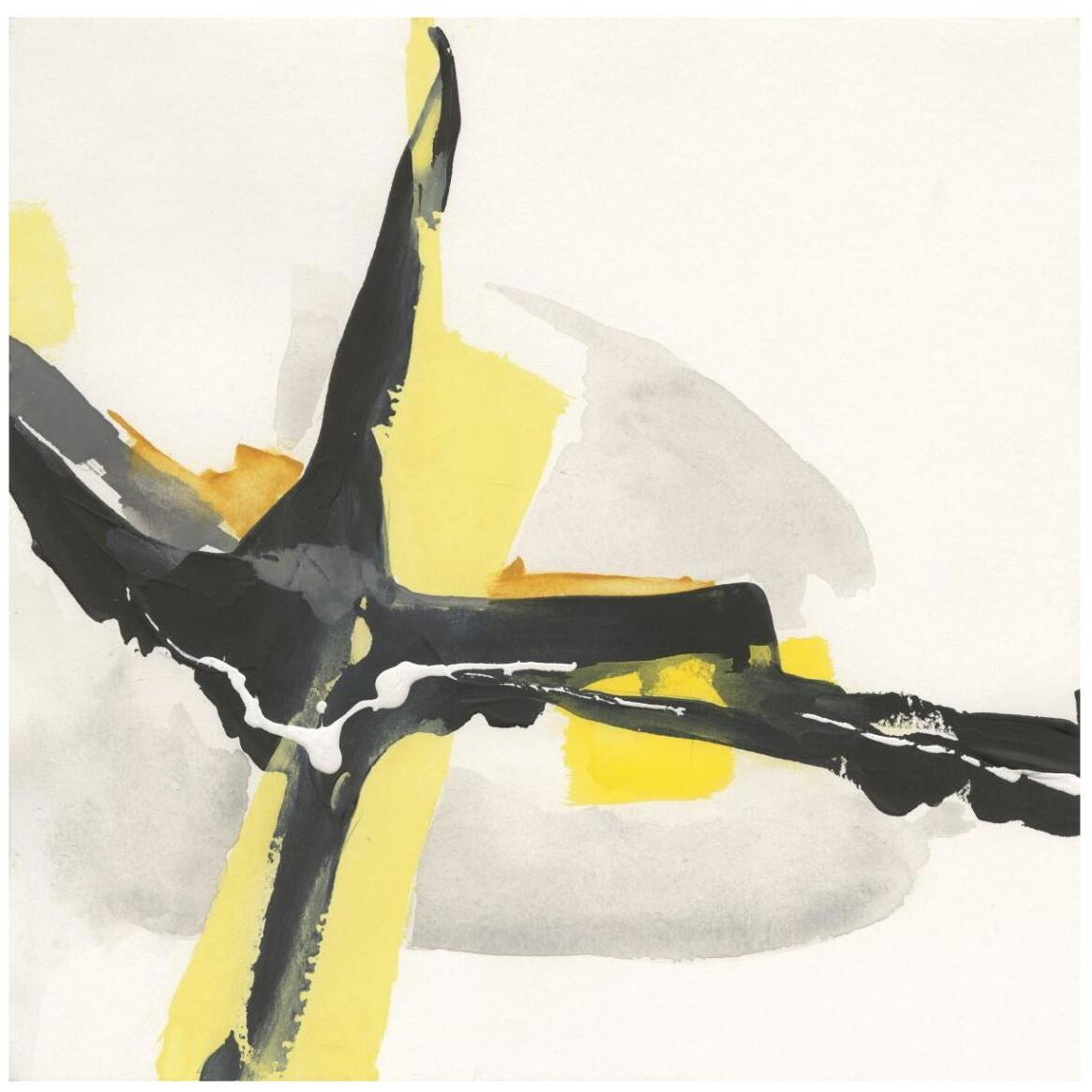 Creamy Yellow I -Paper Art-42&quotx42"