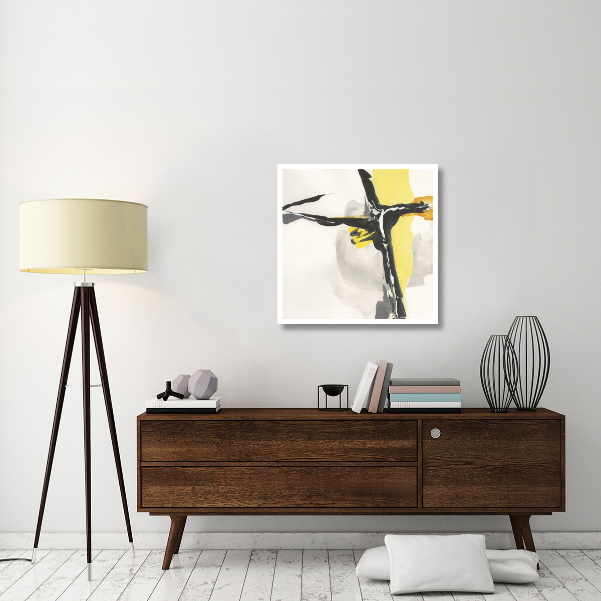 Creamy Yellow II -Paper Art-32&quotx32"