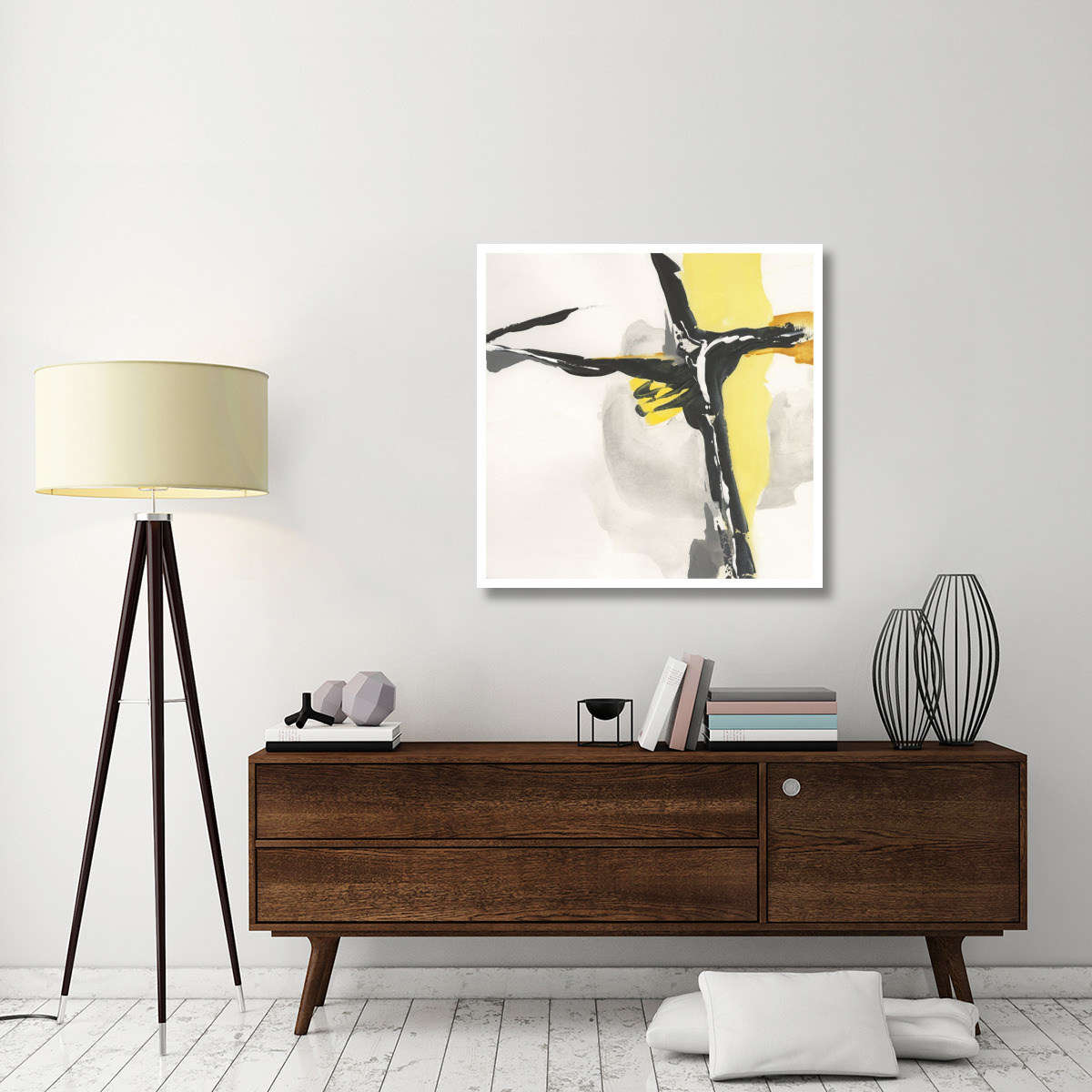 Creamy Yellow II -Paper Art-38&quotx38"