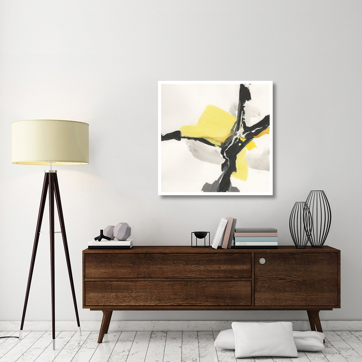 Creamy Yellow III -Paper Art-38&quotx38"