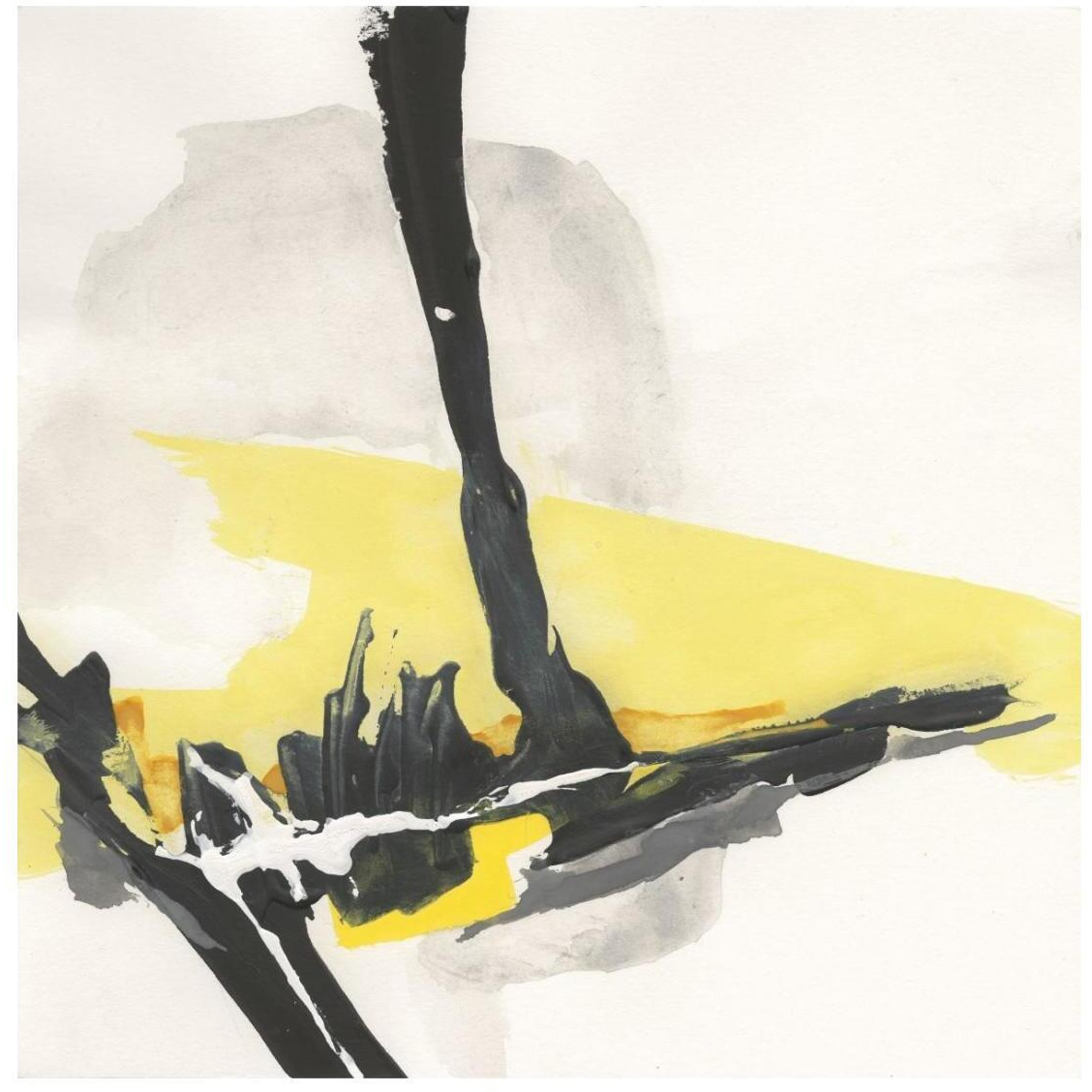Creamy Yellow IV -Paper Art-26&quotx26"