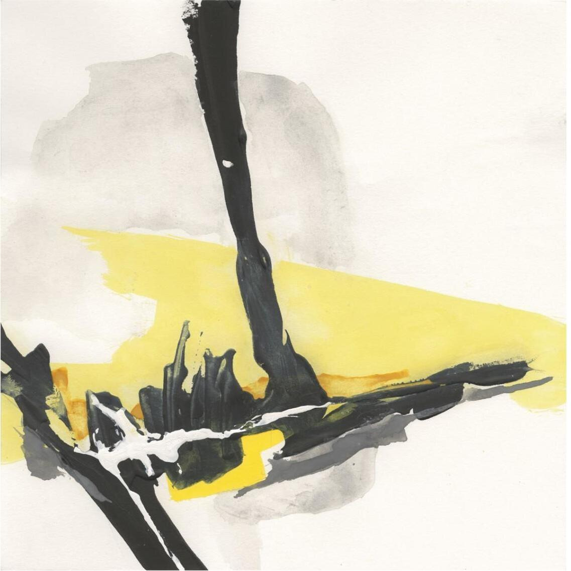 Creamy Yellow IV -Paper Art-38&quotx38"