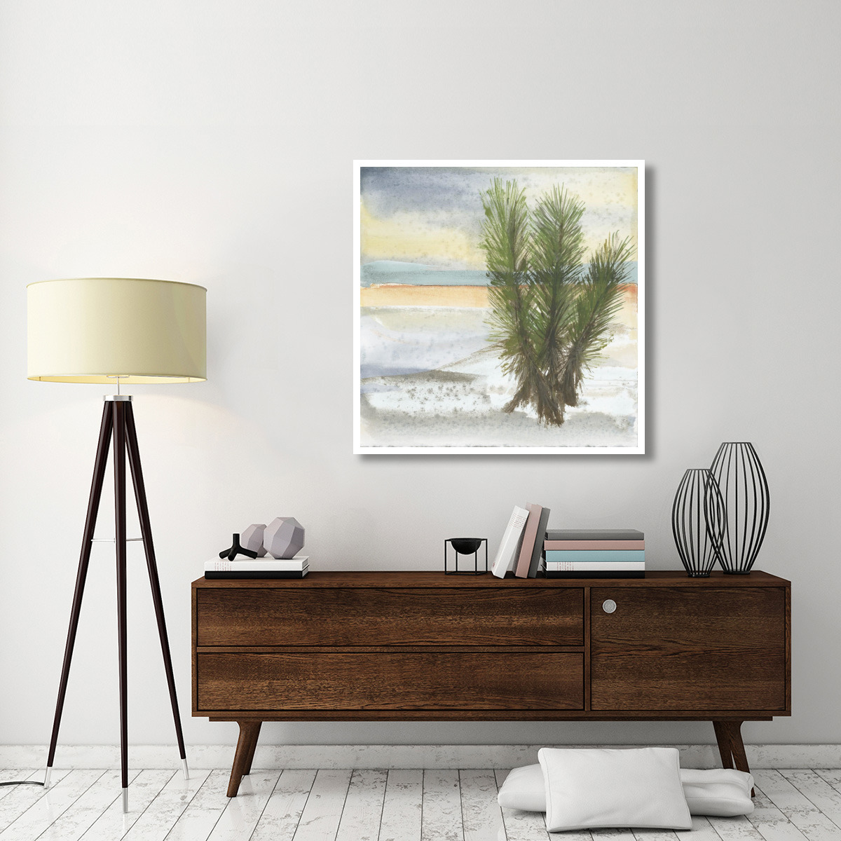 Desert Yucca Cool -Paper Art-42&quotx42"