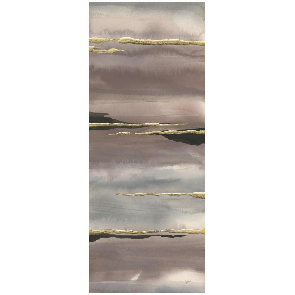 Gilded Morning Fog III Gold -Paper Art-22&quotx52"