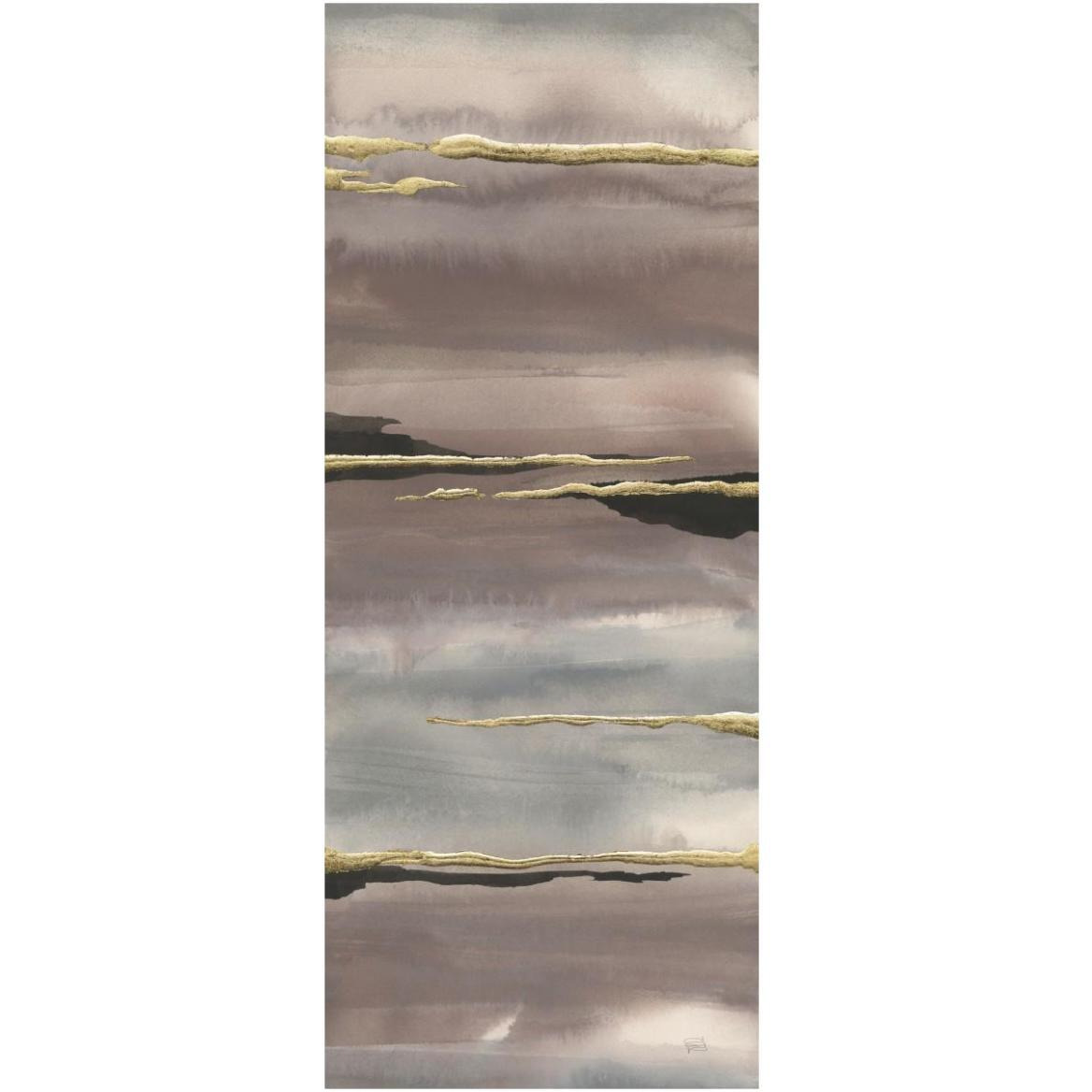 Gilded Morning Fog III Gold -Paper Art-26&quotx62"