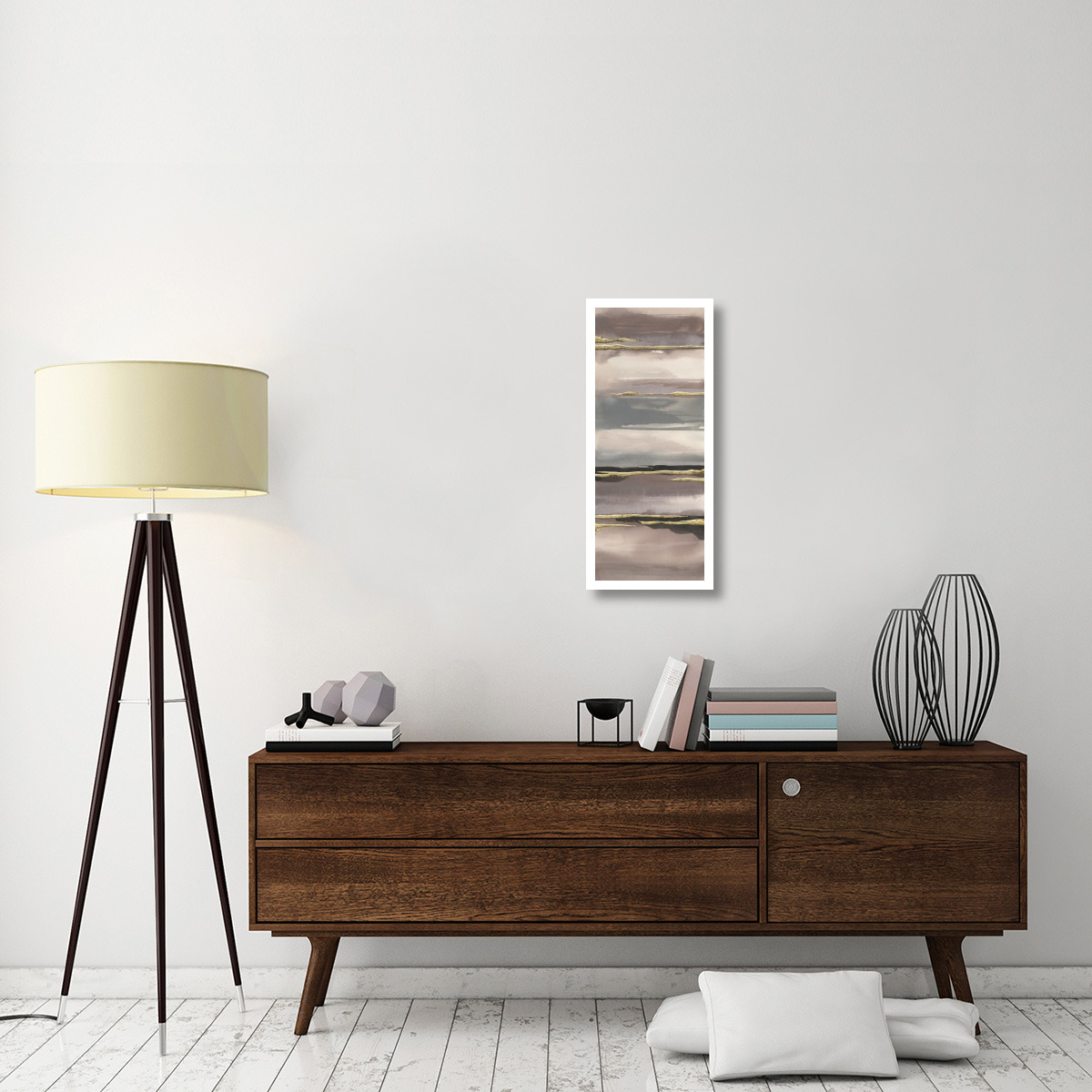 Gilded Morning Fog IV Gold -Paper Art-14&quotx32"