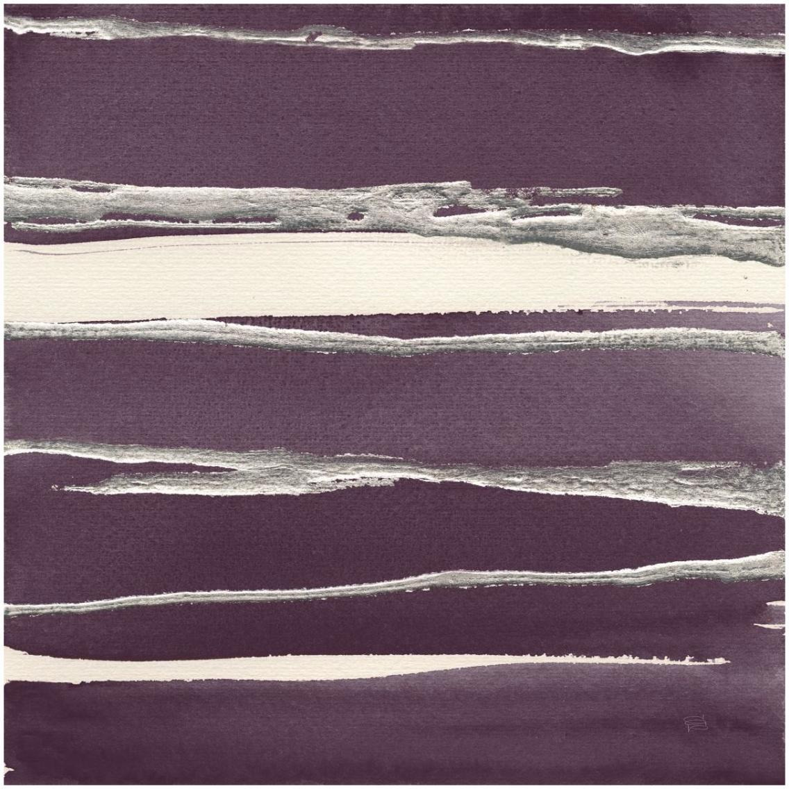 Silver Rose II Purple -Paper Art-32&quotx32"