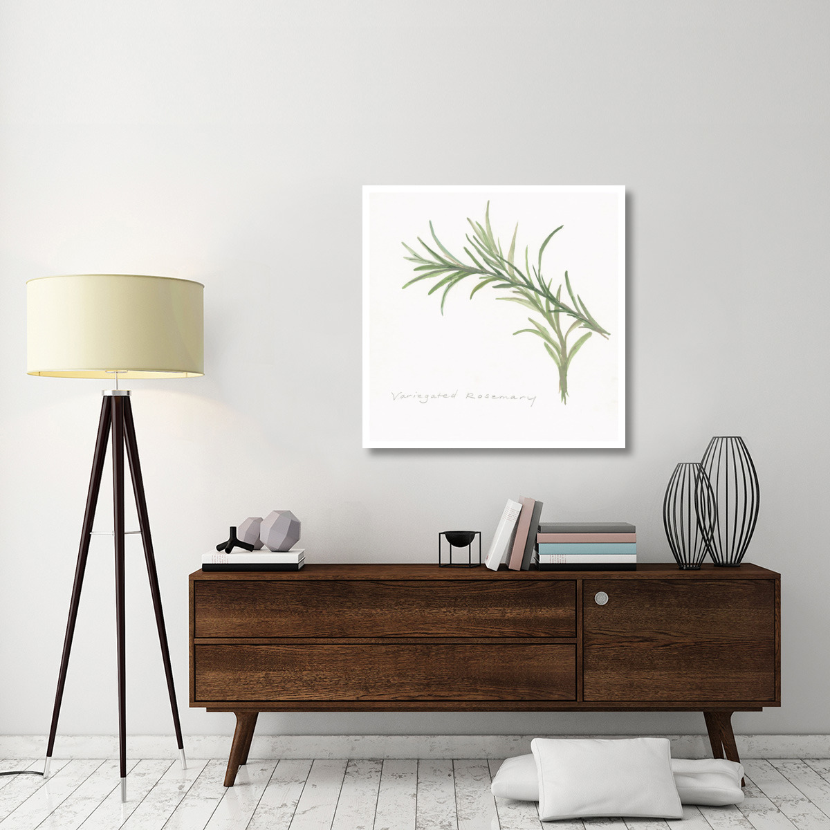Variegated Rosemary -Paper Art-38&quotx38"