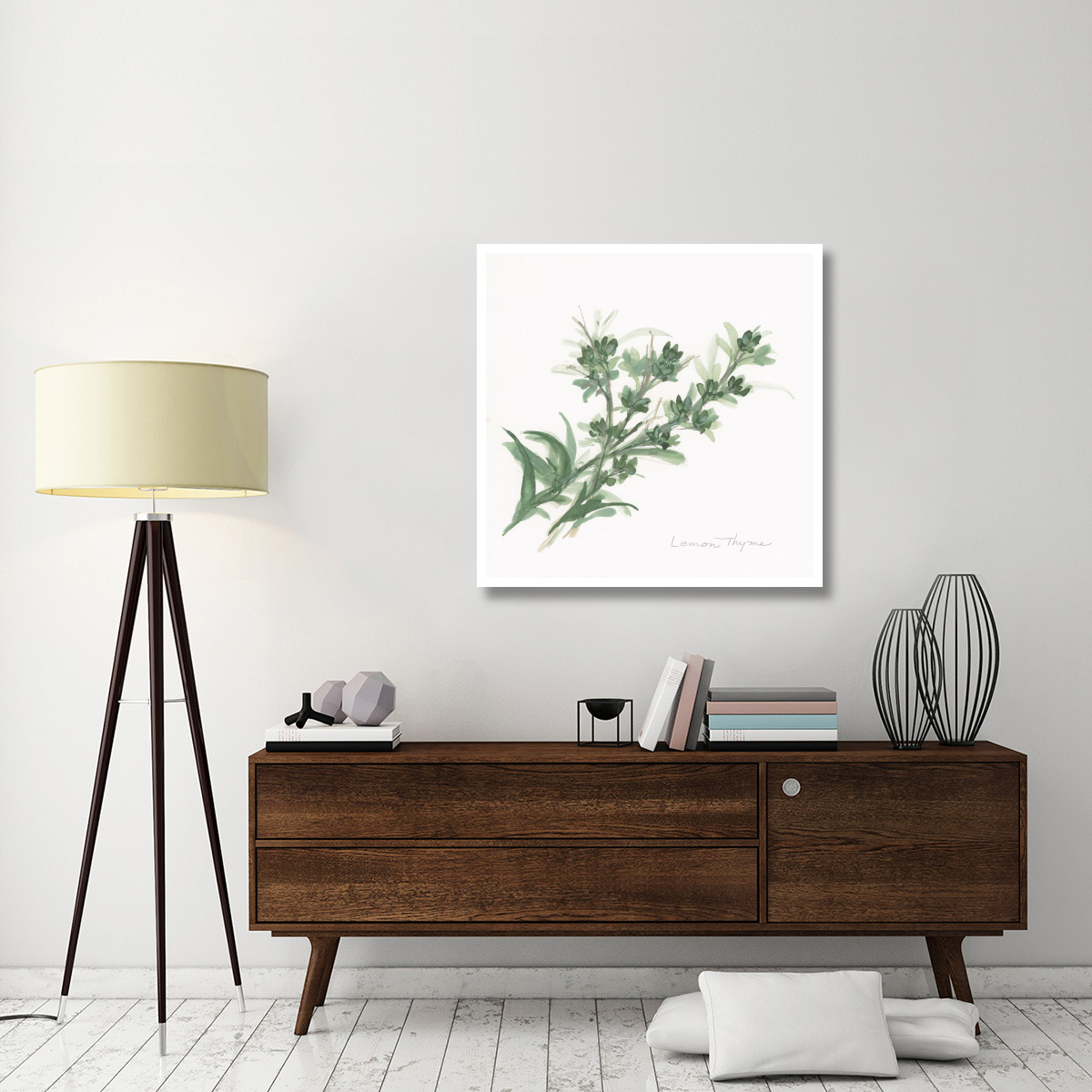 Lemon Thyme -Paper Art-38&quotx38"