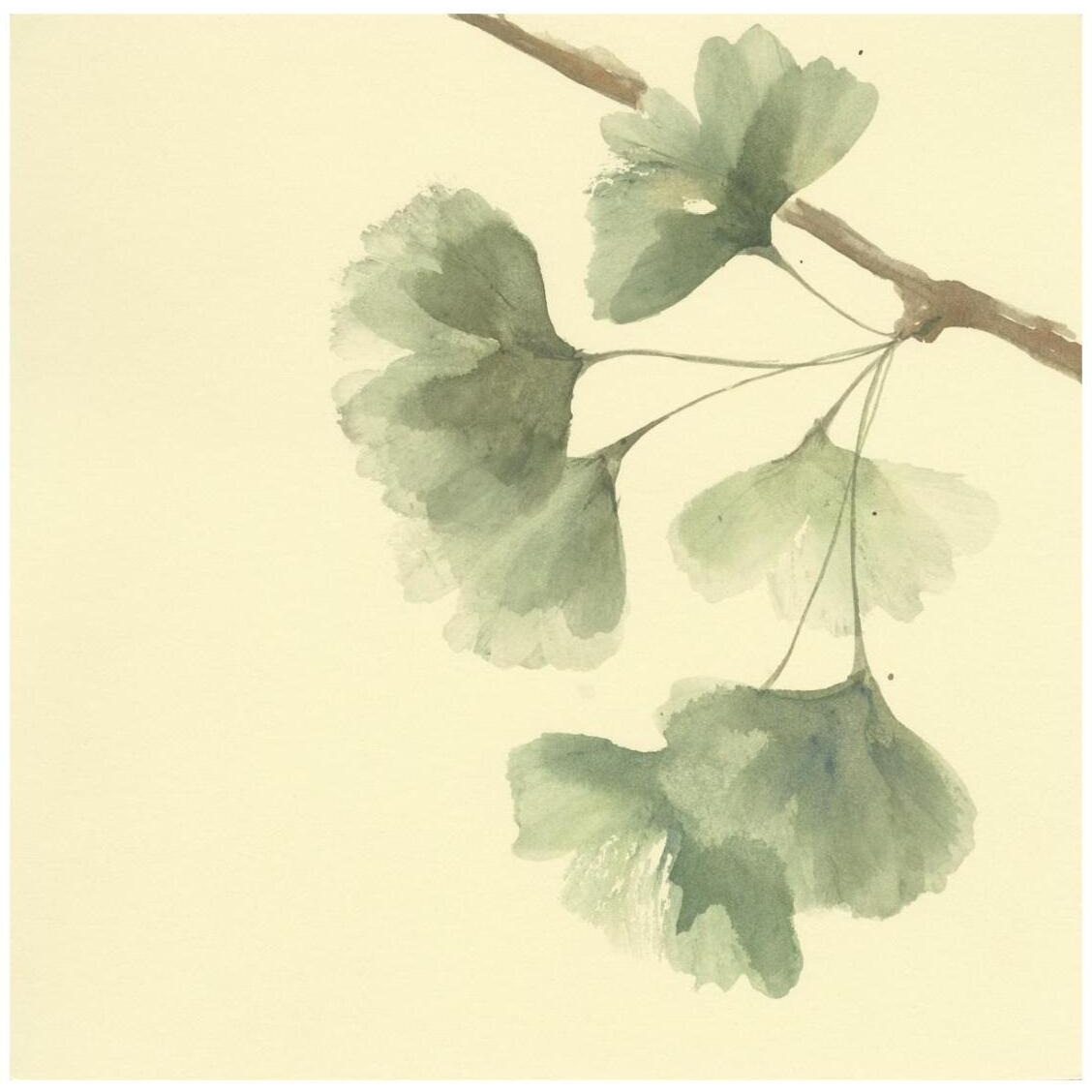 Gingko Leaves III -Paper Art-26&quotx26"