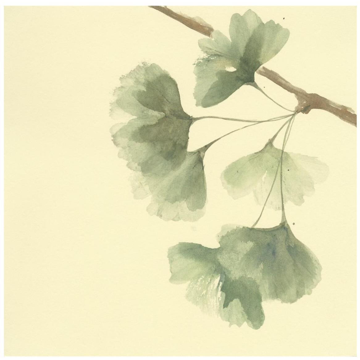 Gingko Leaves III -Paper Art-42&quotx42"