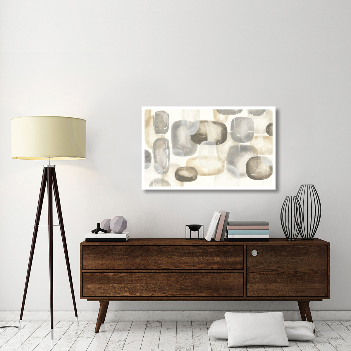 Neutral Stones V -Paper Art-46&quotx28.4"