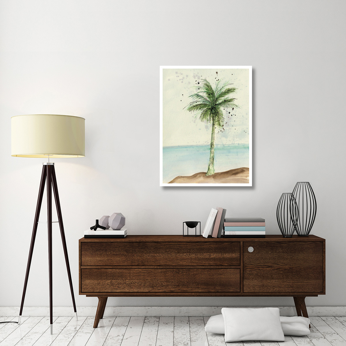 African Oil Palm I -Paper Art-32&quotx42"