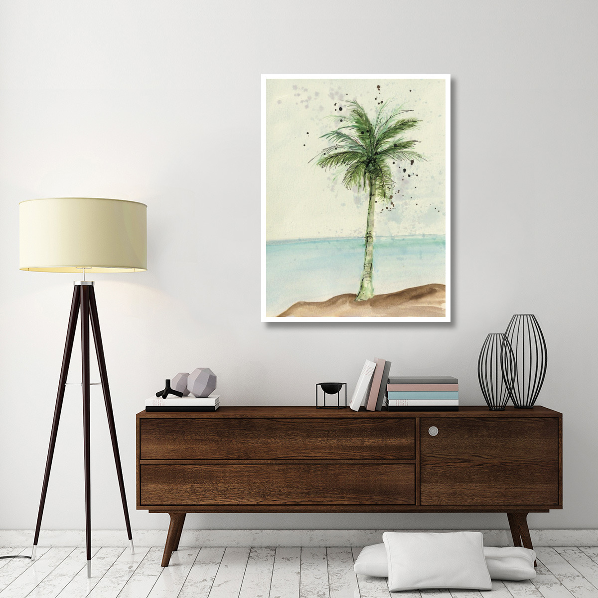 African Oil Palm I -Paper Art-38&quotx50"